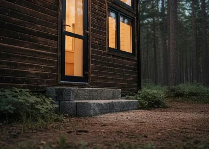 Βίλα малка къщичка бяла черква *